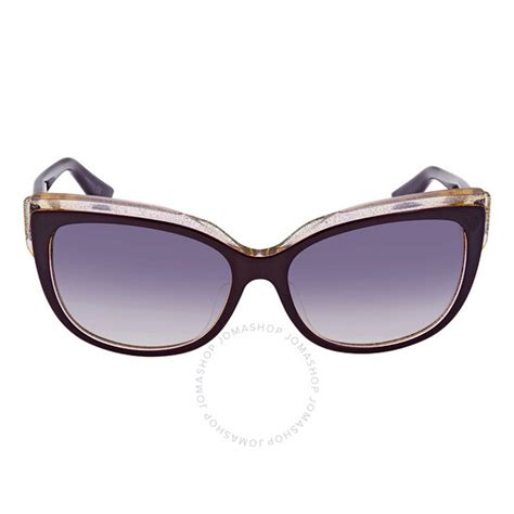 Dior Glisten Blue Gradient Cat Eye Ladies Sunglasses